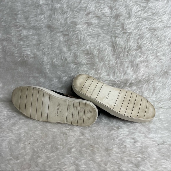 VINCE Slip On Loafer Sneaker 7 Leather Animal Print Snake - Picture 14 of 15